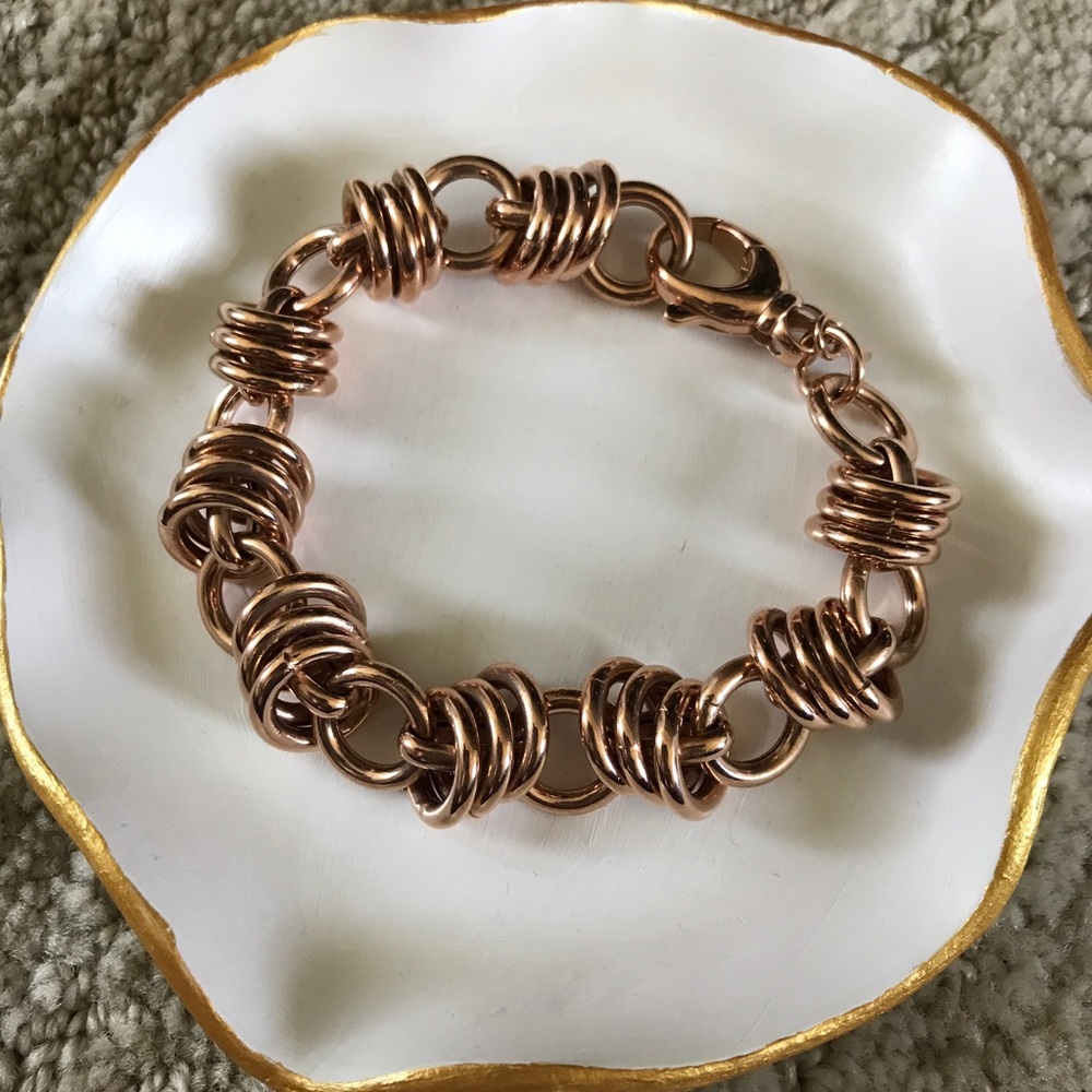 NWOT Bronzo Italia bold link bracelet